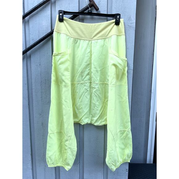 Free People Movement Hot Shot Yoga Lounge Pants in Bright‎ Yellow Size Large